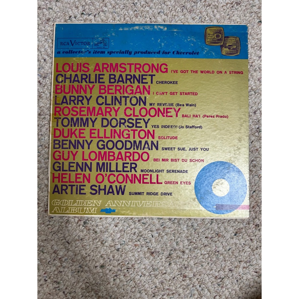 RCA Victor Golden Anniversary Album Chevrolet PR-111Louis Armstrong Glenn Miller